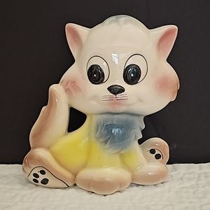 Vintage Cat ceramic wall hanging